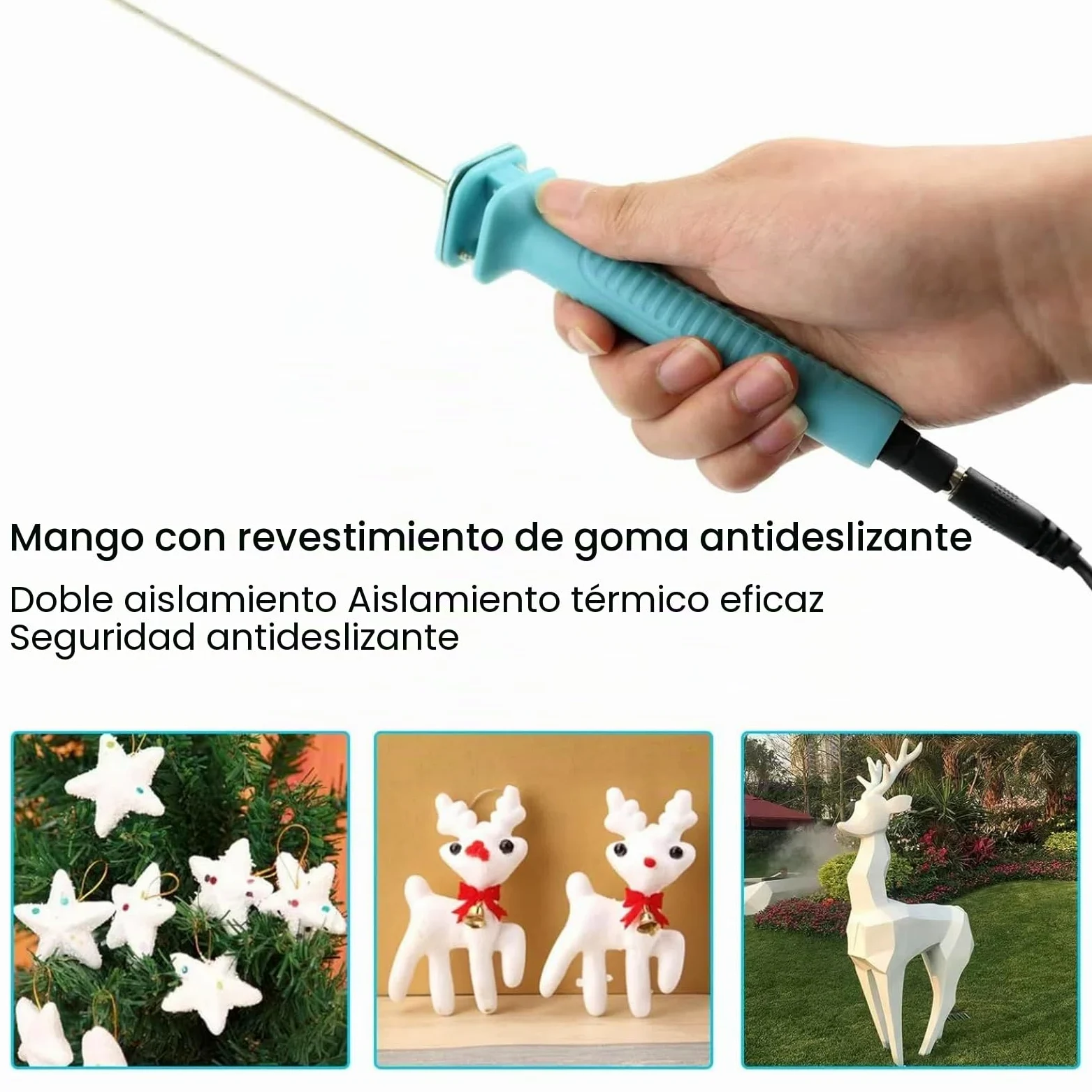 SEAFRONT Cortador de Alambre Caliente Pluma de Grabado Eléctrico 30W 25cm Máquina Cortadora de Poliestireno Kit Herramientas Profesional con Adaptador de Corriente Incluido