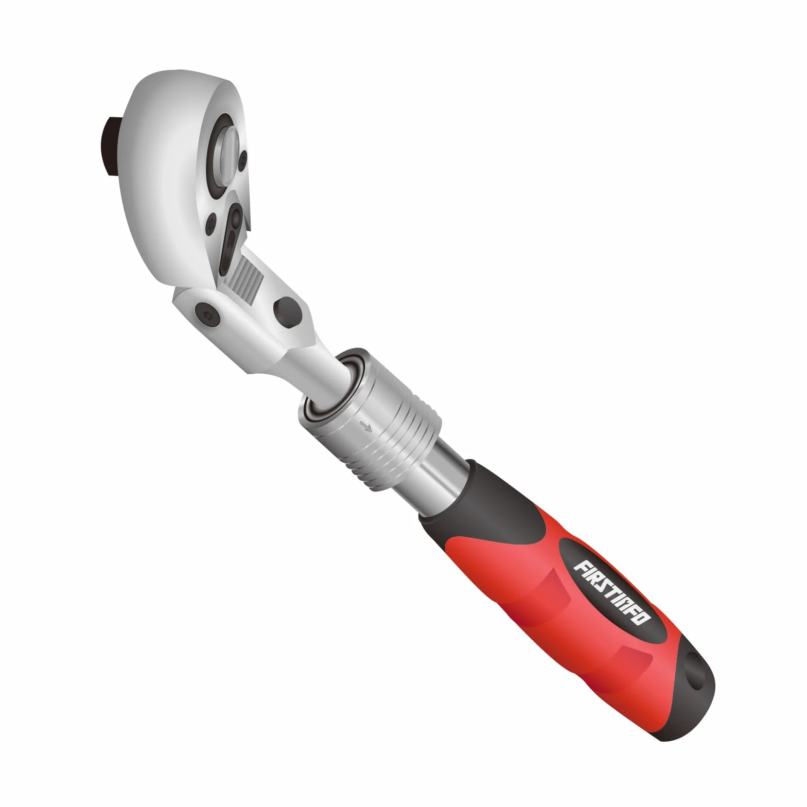 FIRSTINFO Carraca Telescópica 1/4" Articulada 72 Dientes F3222NB