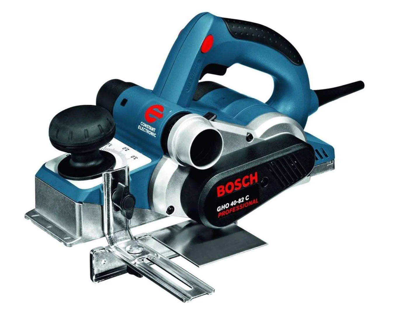 Bosch Professional cepillo GHO 40-82 C (potencia 850 W, incl. bolsa para polvo, tope paralelo, tope de profundidad de rebaje, 1 cuchilla de cepillado, bandeja, L-BOXX)