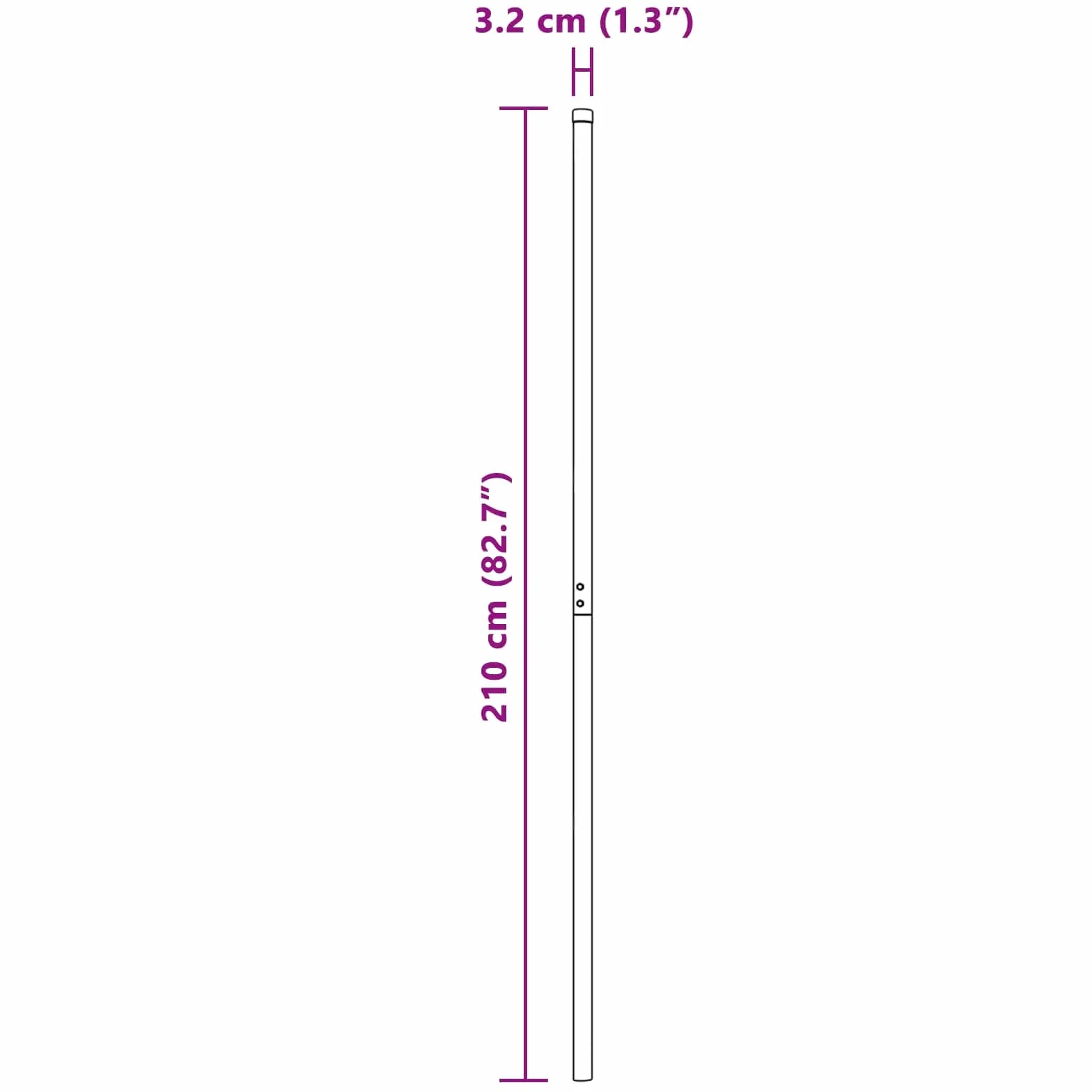 vidaXL Poste de Valla 2 pcs Verde Acero con Recubrimiento en Polvo, Poste de Cerca de Jardín, Diseño Moderno, Rectangular, Resistente al Clima, Fácil de Instalar