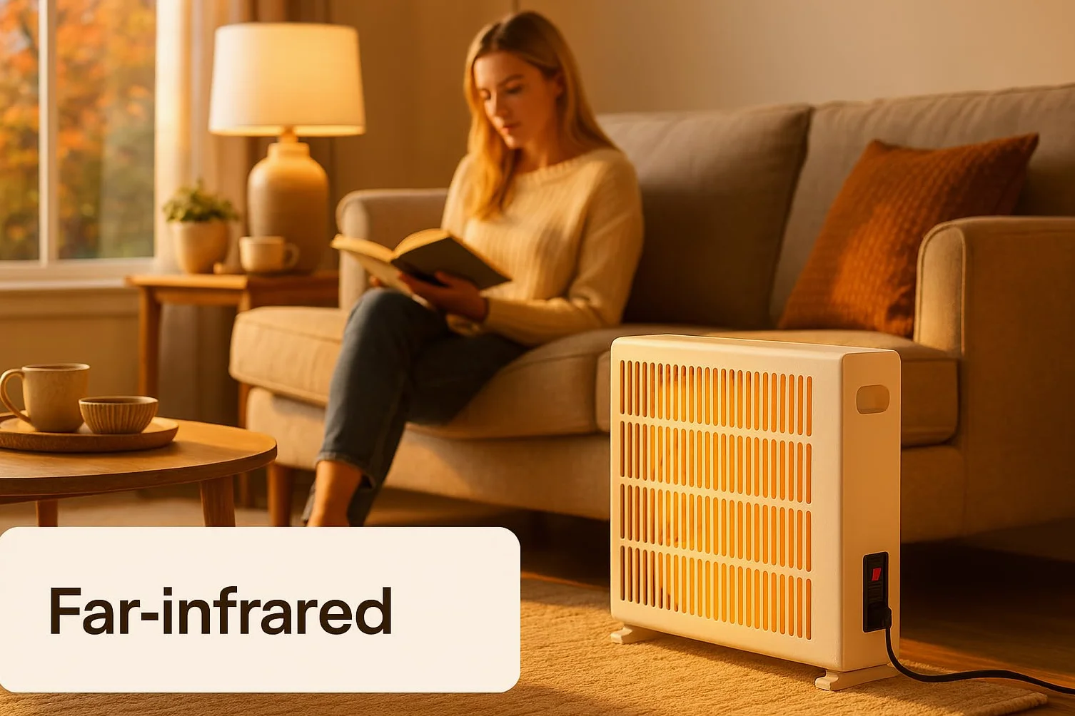 Calefacción eléctrica de 500 W, calefacción convectora con ruedas de suelo, dispositivo eléctrico silencioso, de pie, radiador con termostato