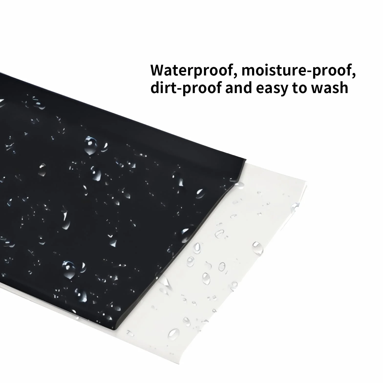 Zócalo Blando Blanco Autoadhesivo, 4/6M Rodapie PVC Adhesivo Zocalo Cocina Rodapies Autoadhesivo Rodapié Plegable Cinta Para Cocina Baño (negro, 6m)