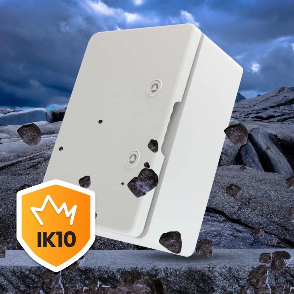 Armario de Distribución para Pared con Placa de Montaje Galvanizada, Caja Industrial de Control Vacía de Plástico ABS con Puerta Protección IP65, tamaño 200x300x130