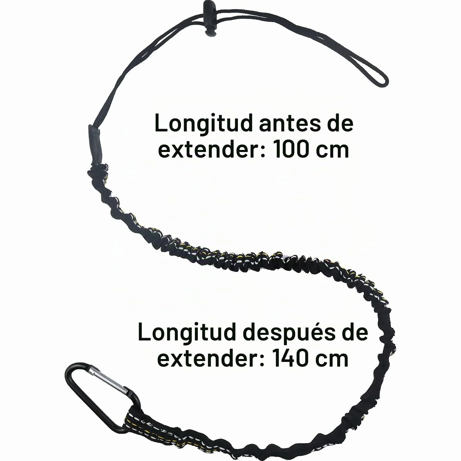 Cordon de Seguridad de Trabajo en Altura, Retractil Correa Herramientas con Mosqueton, Limite de Peso Maximo de 6,8kg Cordones Seguridad para Herramientas(6piezas)