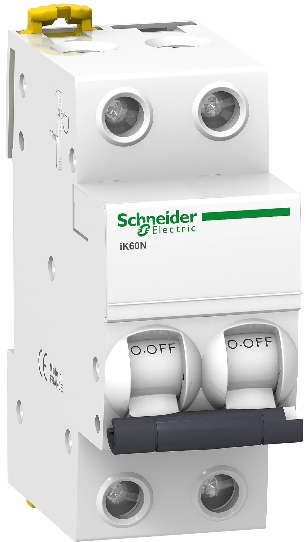 Schneider Electric A9K17232 Interruptor Automático Magnetotérmico, Ik60N, 2P, 32 A, Curva C