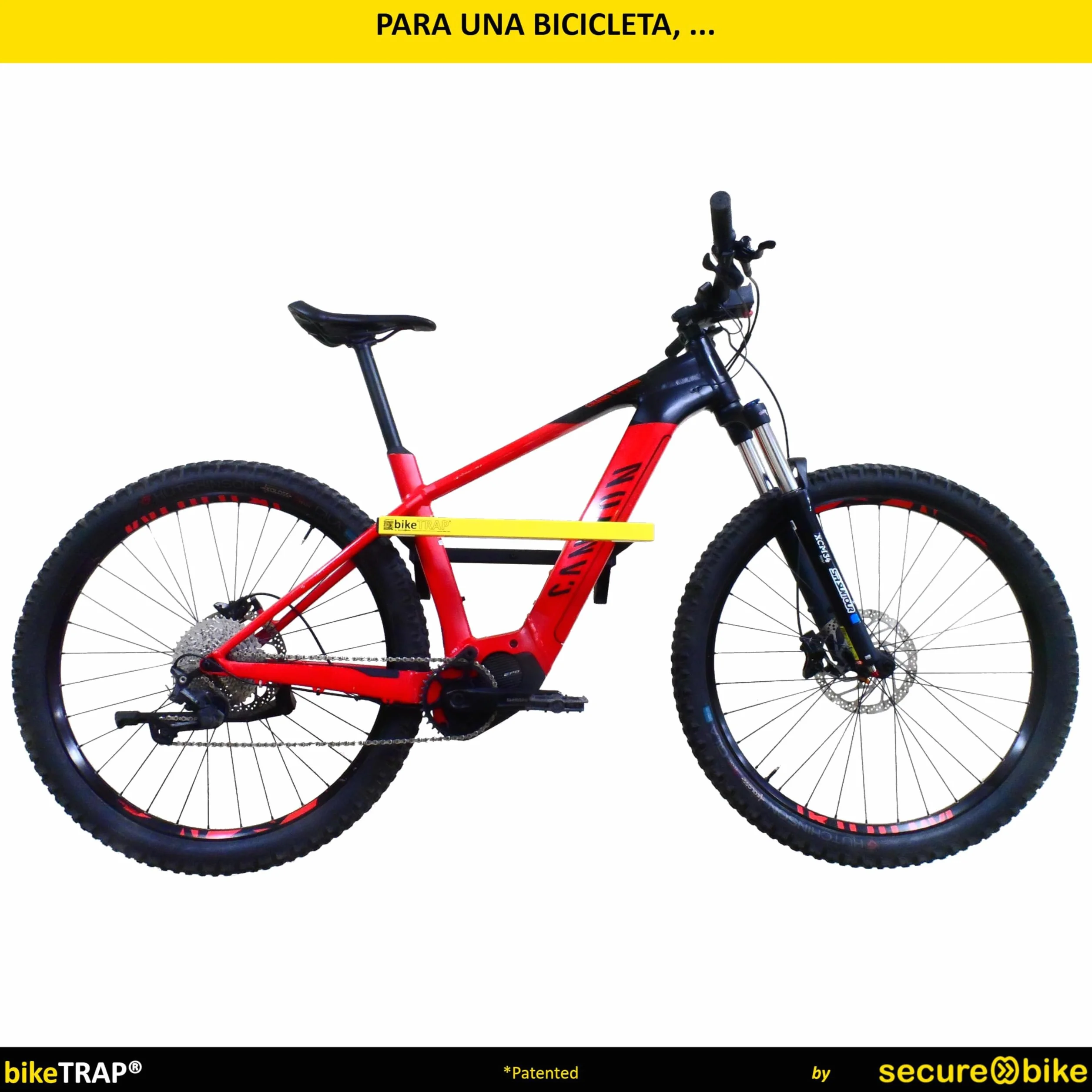 Soporte portabicicletas de Pared para Colgar hasta 2 bicis con Candado Antirrobo Alta Seguridad