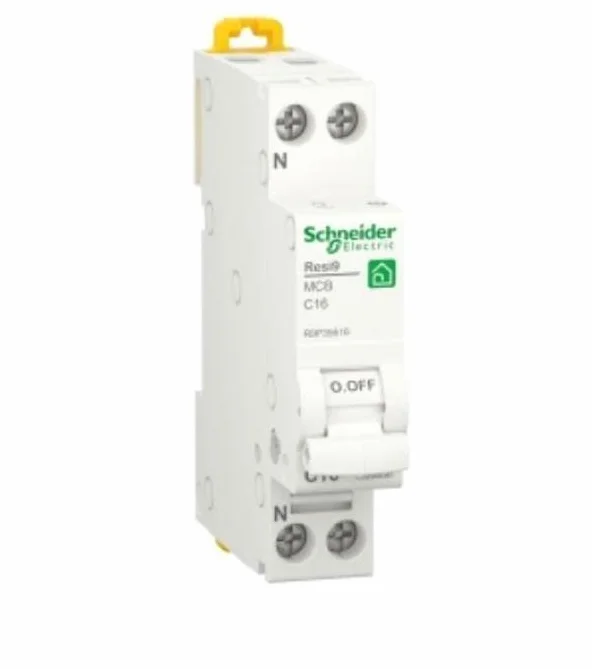 Schneider Electric Disyuntor R9P35616-1P+N- 16A curve C