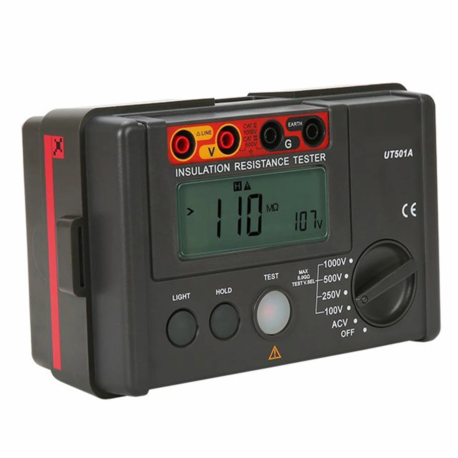 Probador de resistencia de aislamiento UT501A Megohmmeter digital 100V-1000V LCD