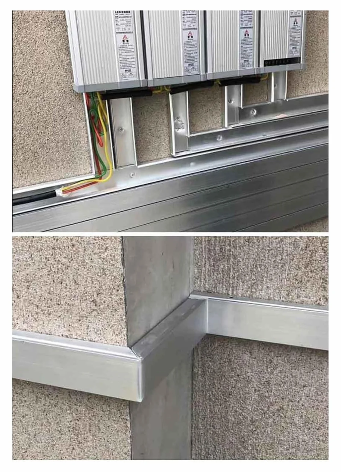 Canaletas for Cables de Acero Inoxidable, canaletas de aleación de Aluminio, Organizador de Cables de TV for el hogar y la Oficina, Cubierta Decorativa for Cables.(50x30x0.8mm)
