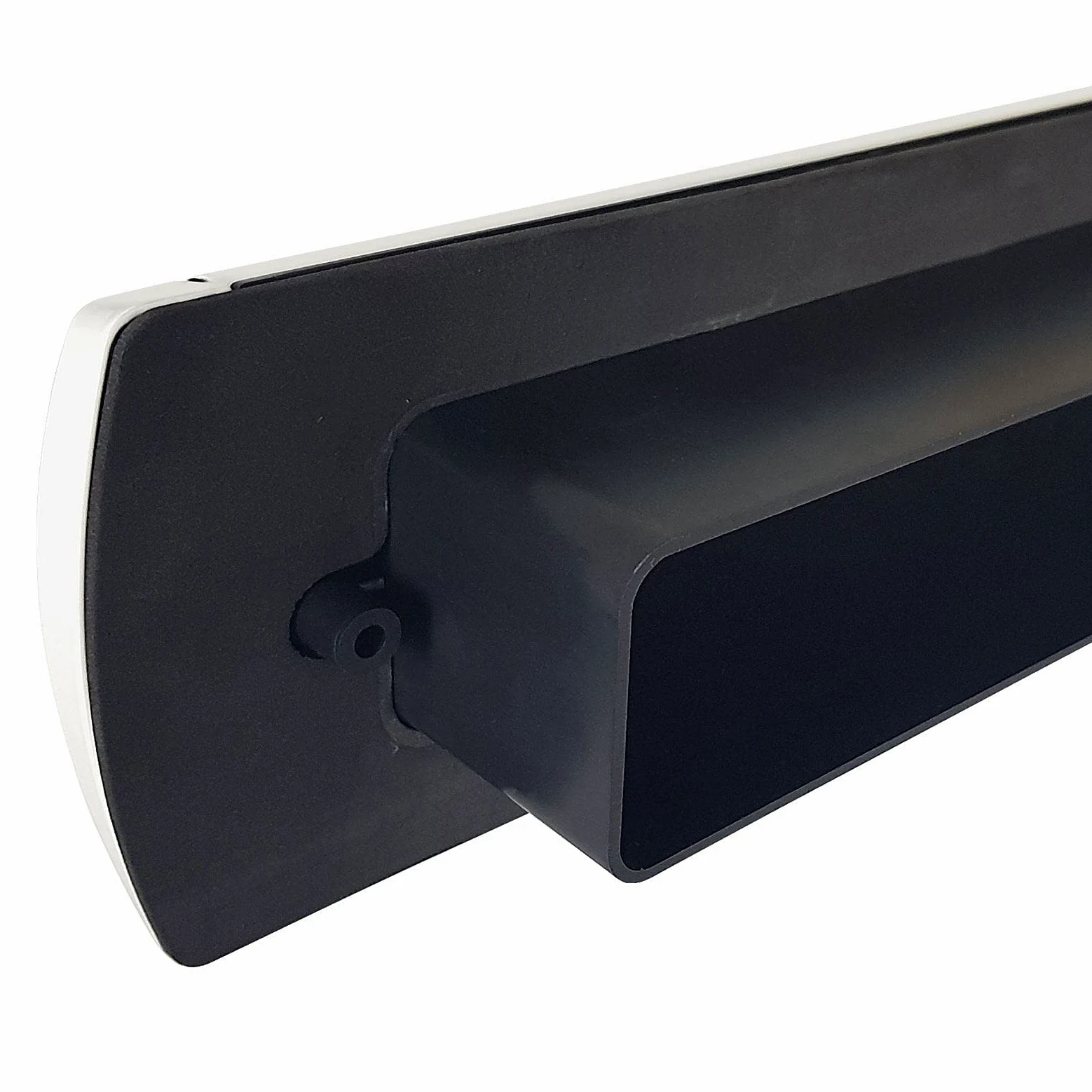 Buzón para puerta de 30,5 cm, madera de UPVC, con muelles, resistente, 40-80, color gris antracita