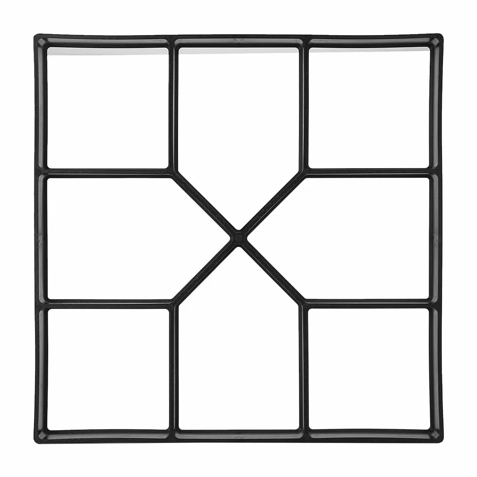 Ausla Molde para Hormigón de Jardín, 40 x 40 cm, Suelo de Cemento para Exteriores, Azulejos, DIY