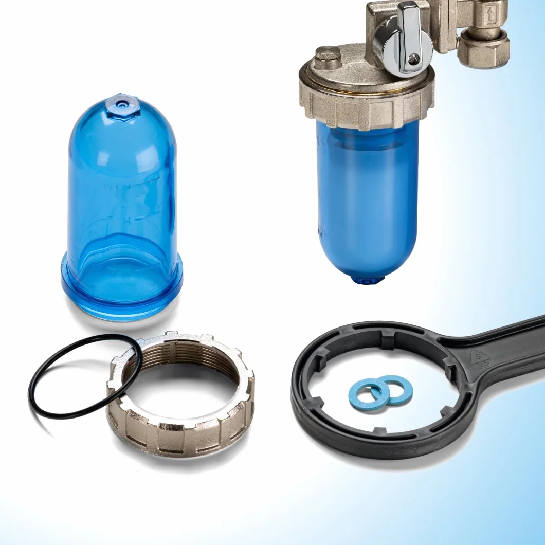 WK - Dosificador giratorio de polifosfato para caldera, útil para filtración de agua, con 4 cartuchos incluidos, actúa como antical y anticorrosión para todos los sistemas