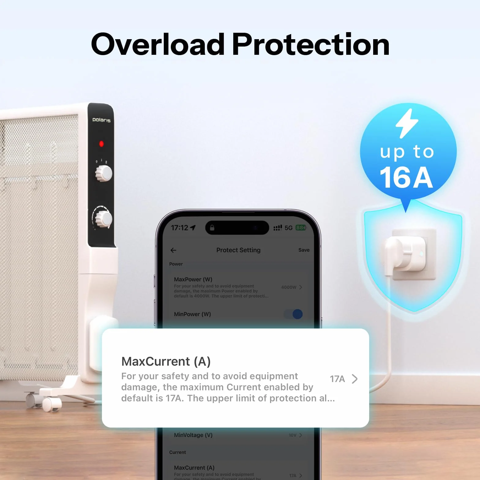 SONOFF S61s Tomada Inteligente WiFi 16A/3840W – Control Remoto & Voz, Medidor de Consumo Eléctrico, Temporizador, Compatible Matter con Alexa, Google y Apple Home