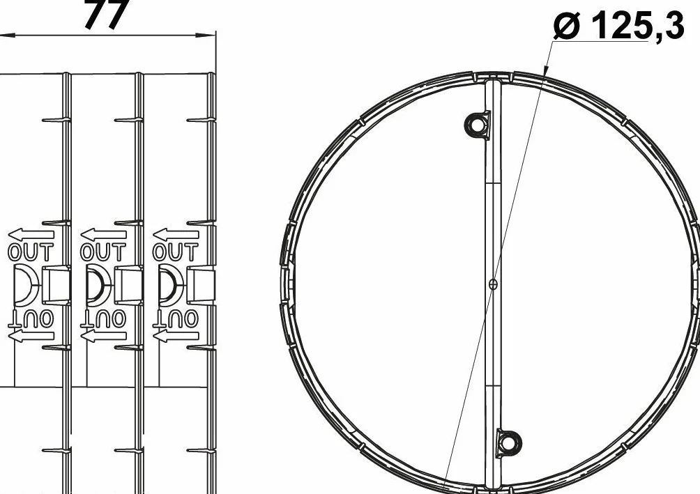 Clapet anti-retour Naber (4022049) - Boîte thermique/système de retention de la chaleur - Diamètre 125 mm