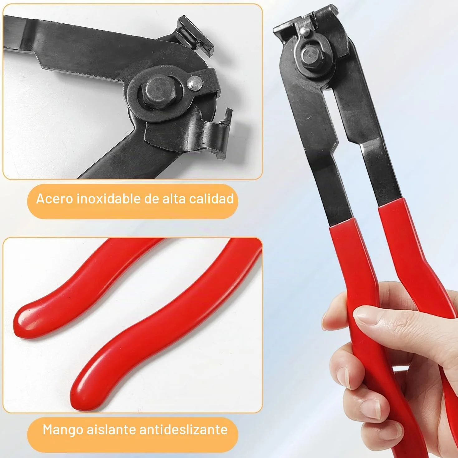 Conjunto de 22 piezas de Abrazaderas Metálicas para Tubos, Alicates Abrazaderas Coche, Abrazaderas Metalicas para Tubos, Que Incluye Sargentos de Apriete Metálicos Ajustables y Tenazas