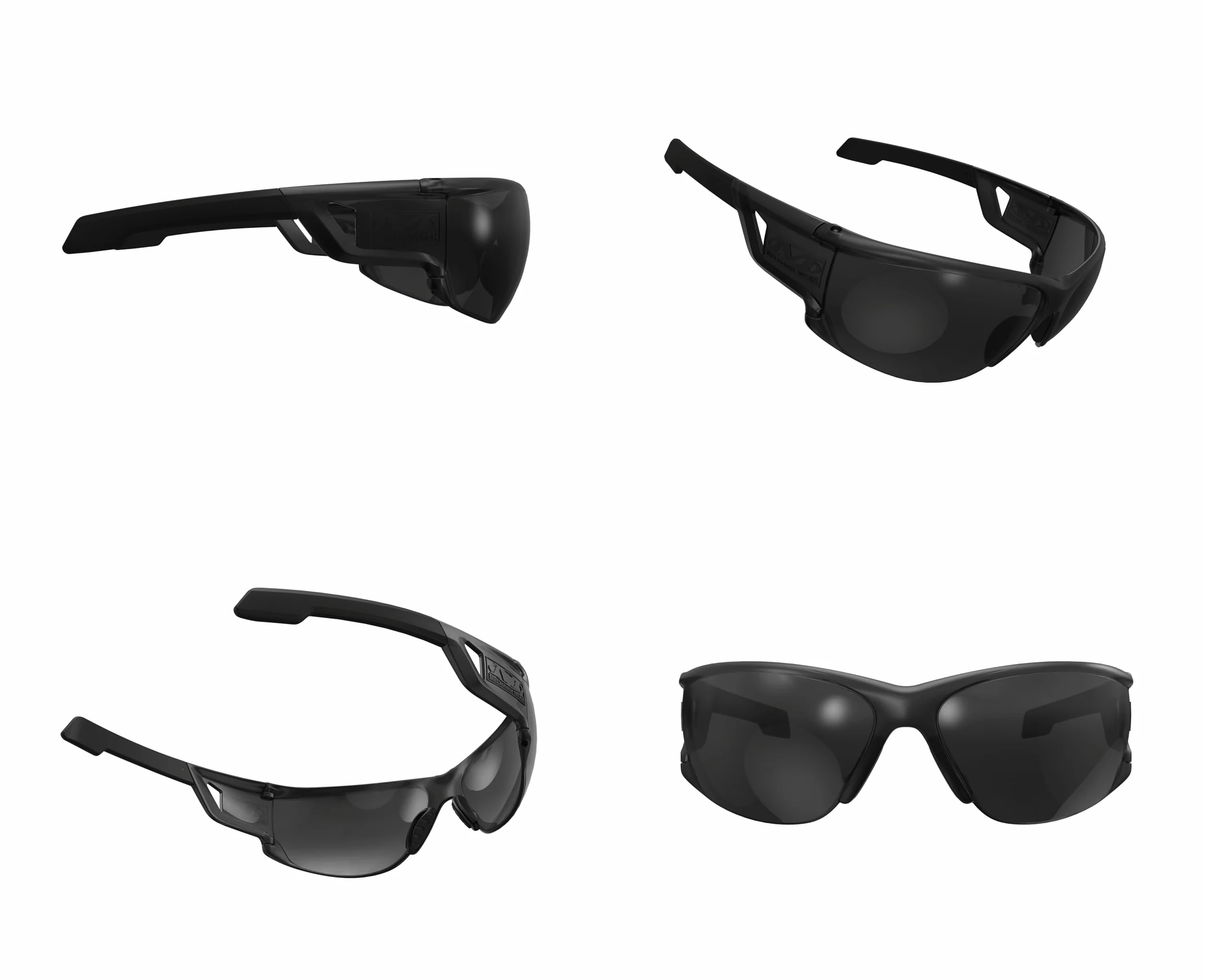 Mechanix Wear Gafas de seguridad Tactical Type-N (talla única, negro ahumado/ahumado)