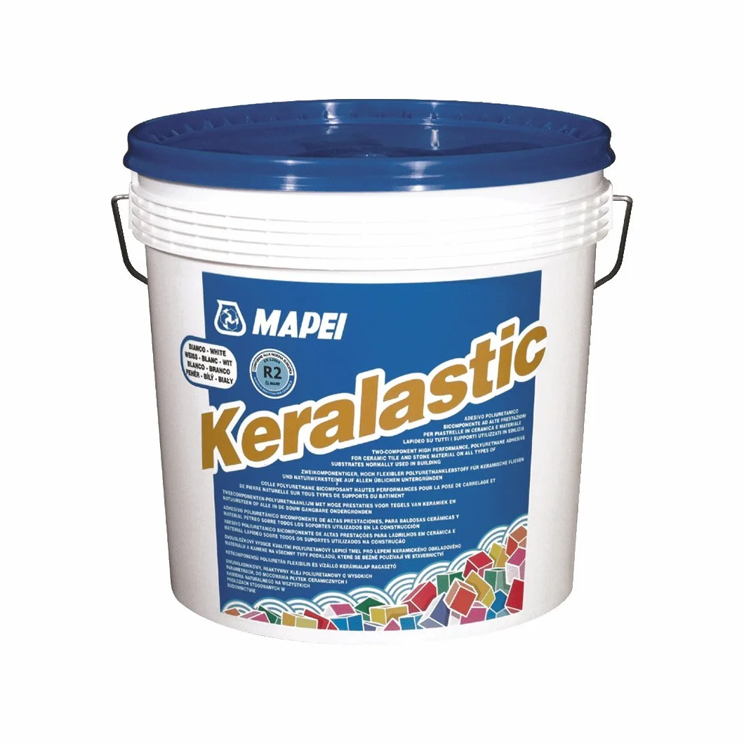 MAPEI Keralastic - Adhesivo bicomponente de alto rendimiento blanco para placas cerámicas y material de lapideo, 5 kg