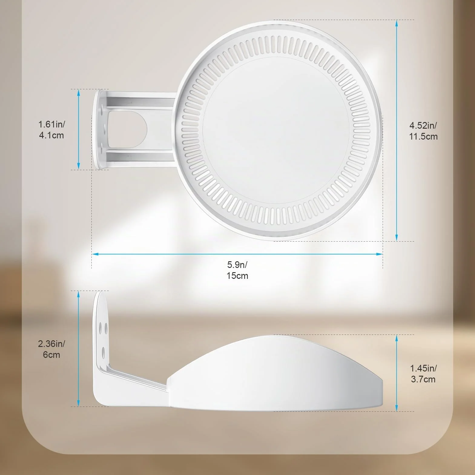 Soporte de pared para TP-Link Deco AX1500/AX3000/X10/X20/X50/X60/X1500/X4300 Pro/X5000/X5400 Pro/W3600/W4500/W6000 (paquete de 1)