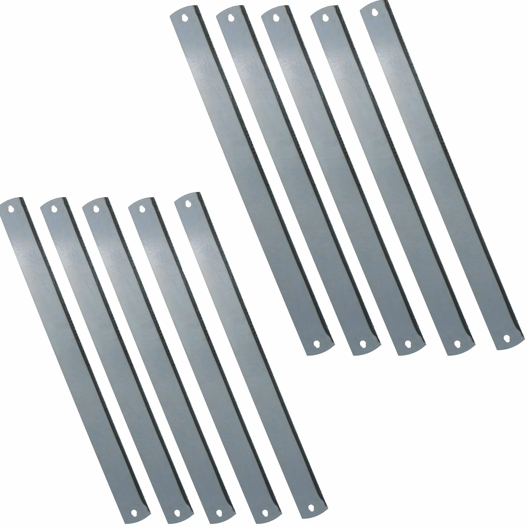 Hoja de sierra ingletadora de precisión 550 mm 14 TPI para madera/metal 10 unidades