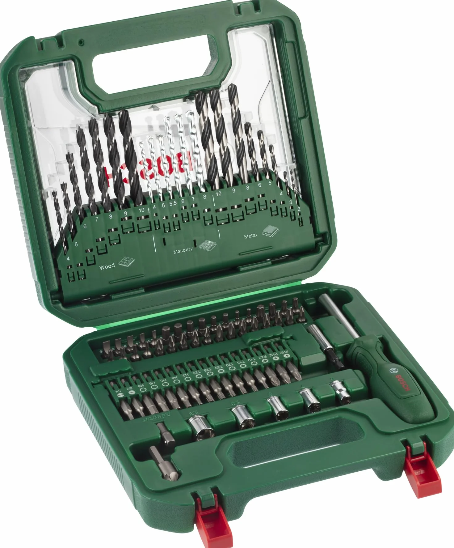Bosch Set básico, 79 + 1 uds. (264 x 248 mm, Accesorios Destornillador, taladro) - Amazon Edition