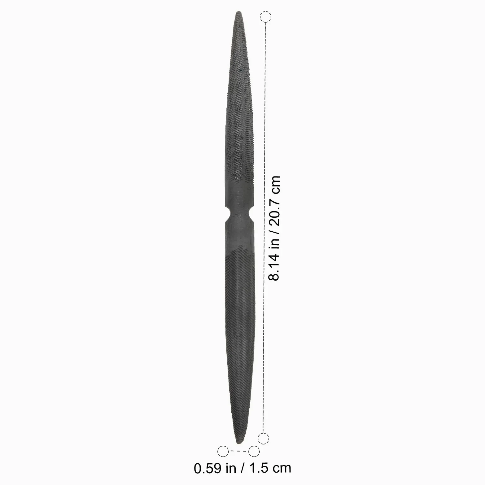 Operitacx Lima de Cera Semicircular Resistente de Doble para Modelado y Tallado Herramienta de Acero Suave Mango Ergonómico para Joyería Bricolaje y Carpintería