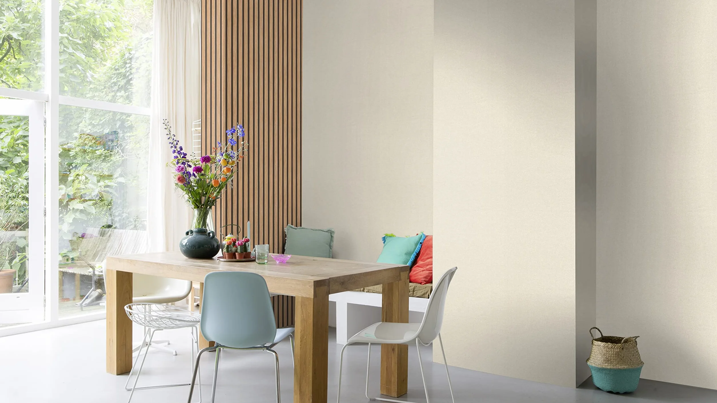 Rasch Papel pintado 278408 -con aspecto de madera, paneles de madera 3D en aspecto moderno Skandi (10,05 x 0,53 m)