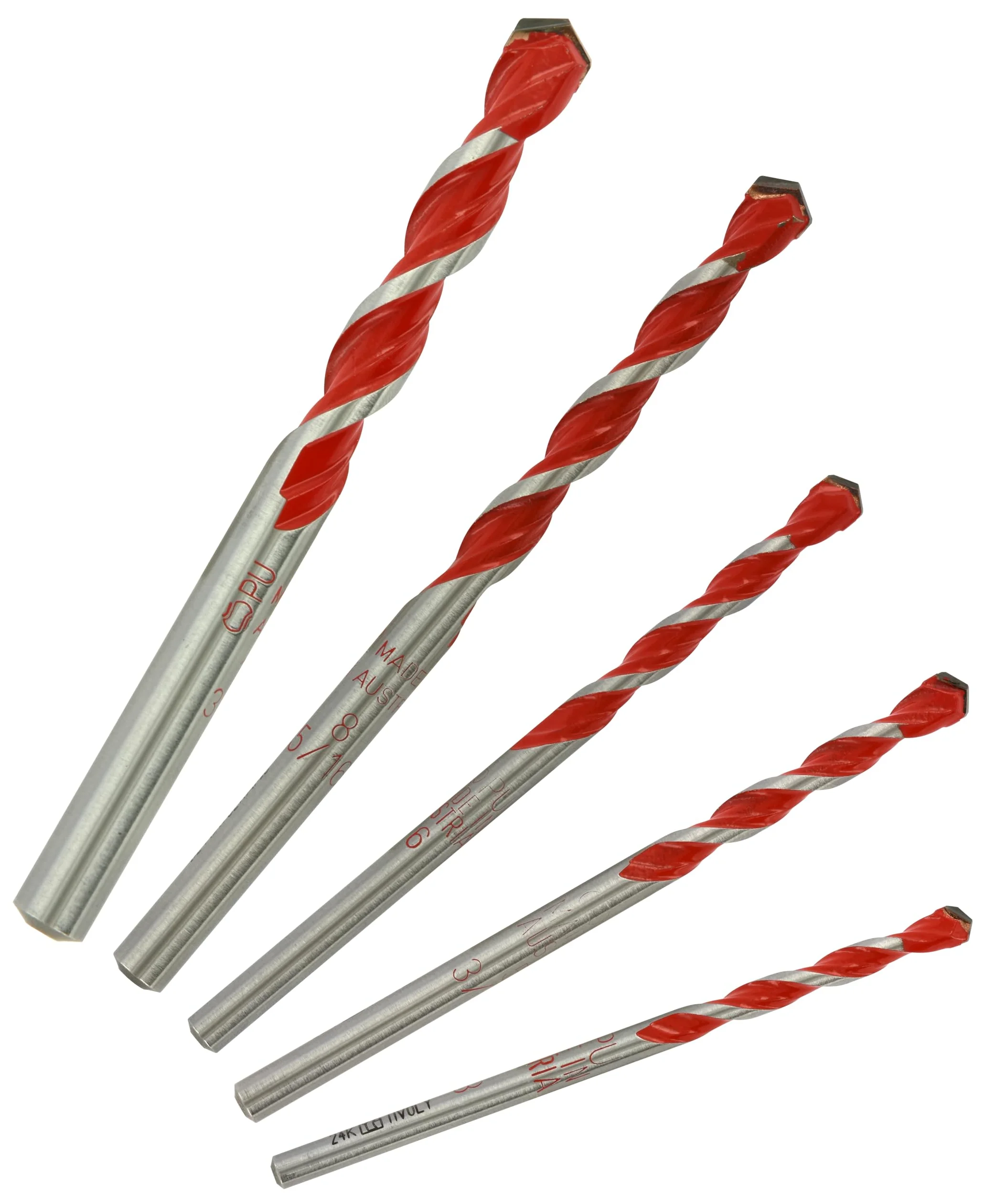 TIVOLY 10913070002 - CLIPSTER 2in1 TECHNIC Brocas 2 in 1 HORMIGON AZULEJO Ø 4-5-6-8-10 mm