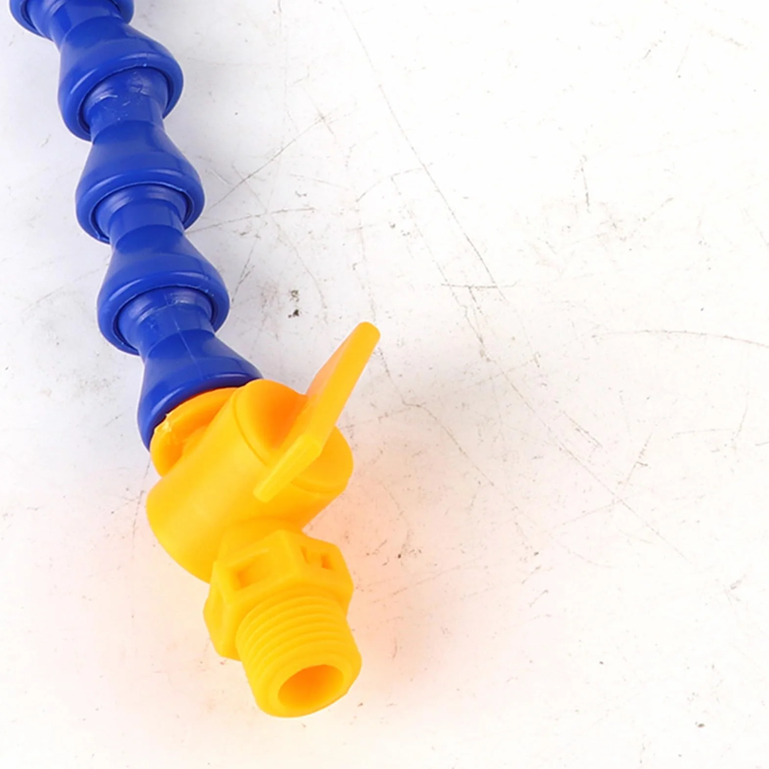 SEAFRONT 12-Piece Coolant Hose Tube with Flat Round Nozzle Flexible Plastic for CNC Lathe Milling Machine