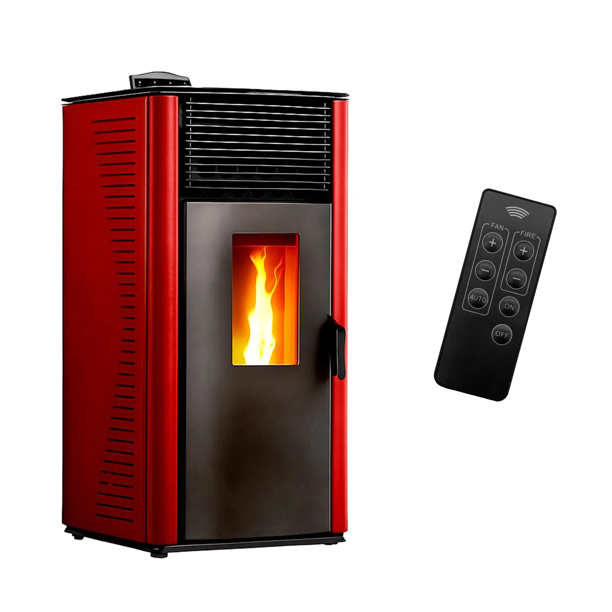 Estufa de pellets impermeable Anita 15 kW Bordeaux Sannover + Kit de instalación completo