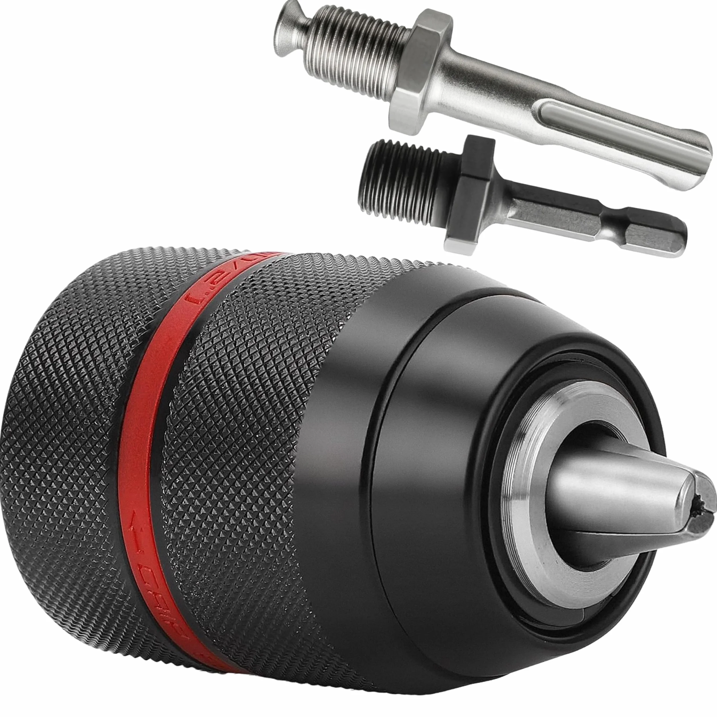 S&R Portabrocas Taladros sin llaves 1,5mm ½ - 20unf con Adaptador SDS PLUS + Adapator Hexagonal. Mandril Cabezal Taladro SDS PLUS a cierre rápido