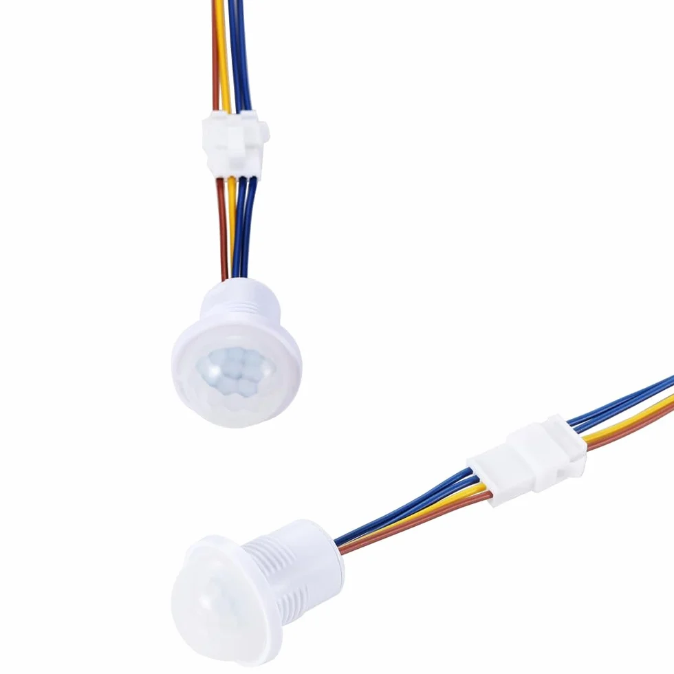 Interruptor de Sensor PIR 110V/220V Mini Detector de Movimiento Infrarrojo para Interiores