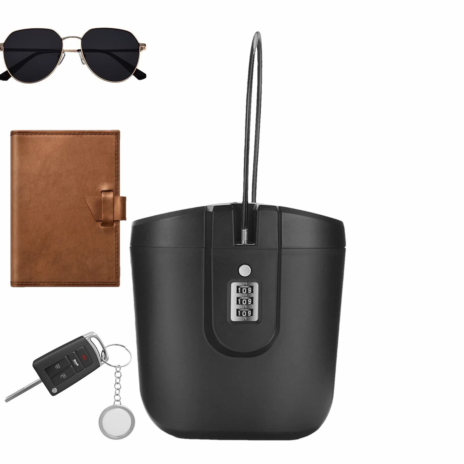 Caja Seguridad Playa para Proteger sus Objetos de valors | caja de seguridad para viaje, caja de seguridad para la playa, con cerradura de números, para la playa, camping, deportes, viajes, compras