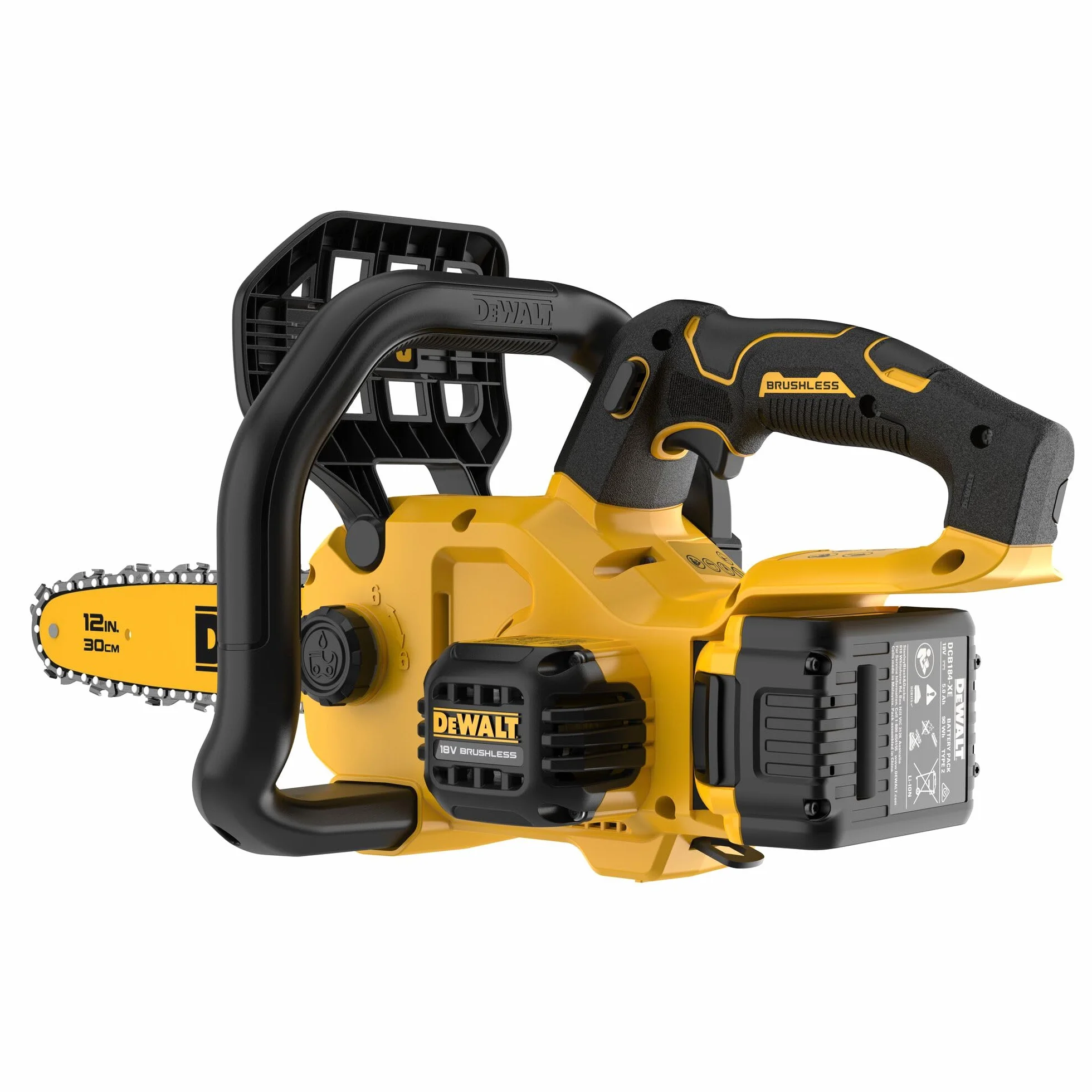 DEWALT Motosierra compacta sin escobillas XR 18V 30 cm 5Ah DCMCS565P1-QW