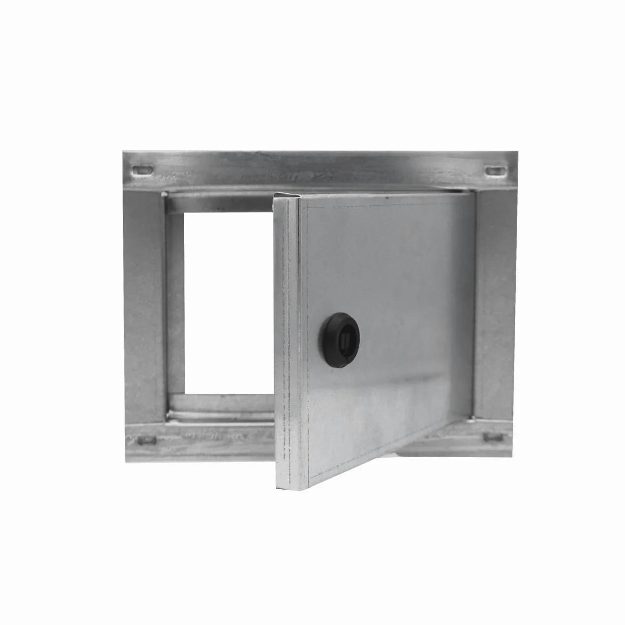1100 Puerta galvanizada para contador de agua, con cerradura y llave cuadrada. Dimensiones 220x170 mm