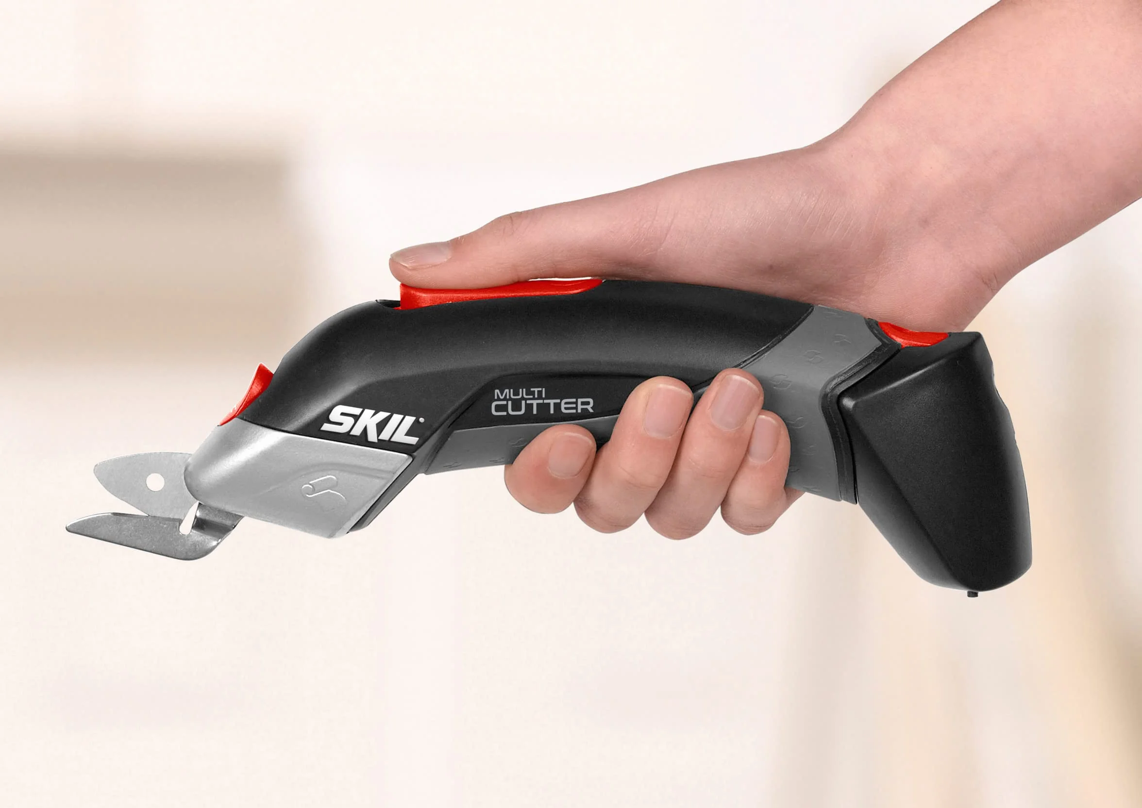Skil Multi-Cutter 2900 AJ Cizalla sin cable (cuchilla universal, cargador incluido, batería de 4,8 V, 4 cabezales de corte, cizalla universal)