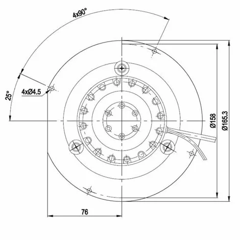 Extractor de humos para estufa de pellets 32W EBM R2E150-AN91 2400 rpm para Edilkamin Karnek Palazzetti Royal Piazzetta Thermorossi Cola
