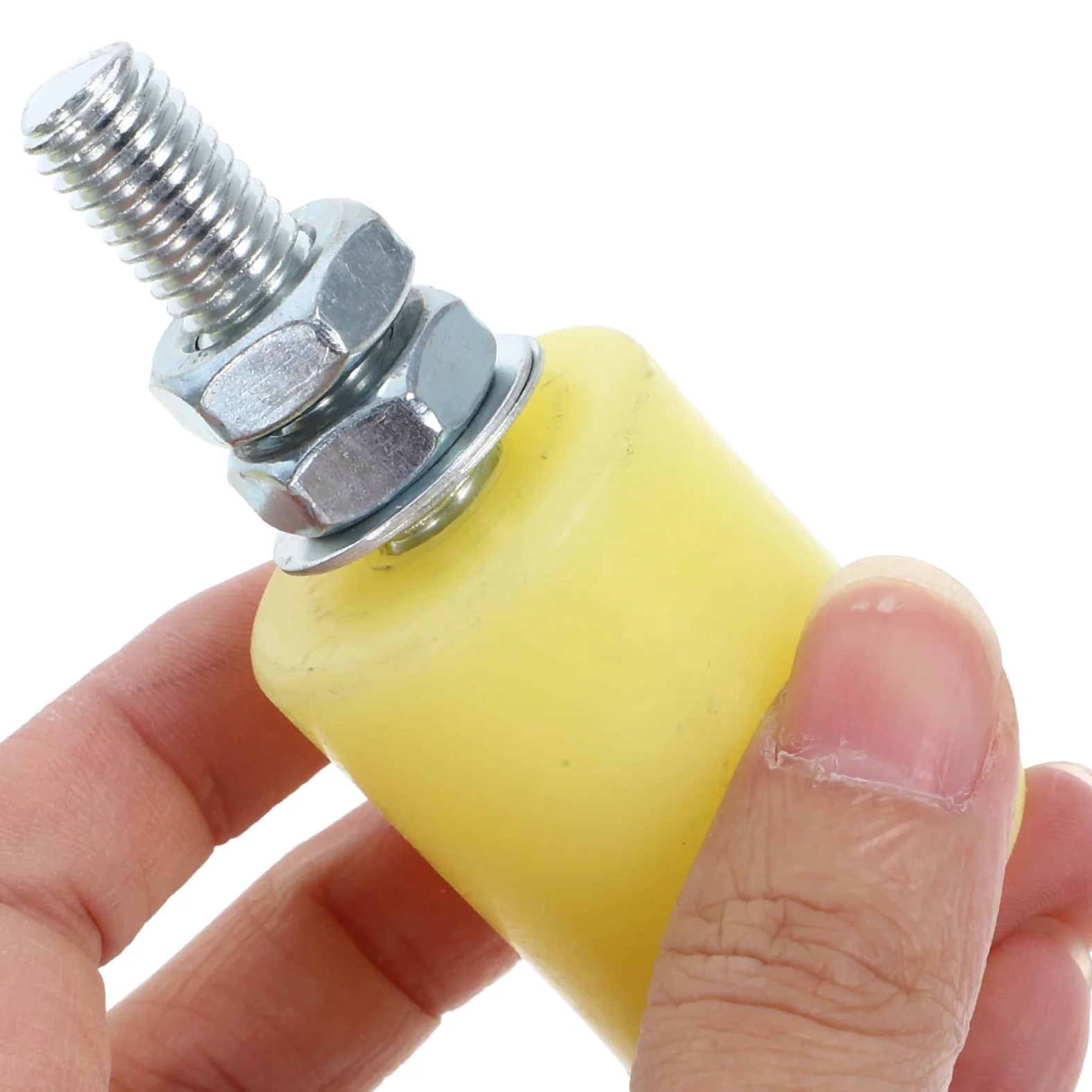 Housoutil Rueda de puerta deslizante de nylon guijarro para puerta eléctrica bloque de polea silenciador antioxidante 4 piezas para puertas de garaje y rieles