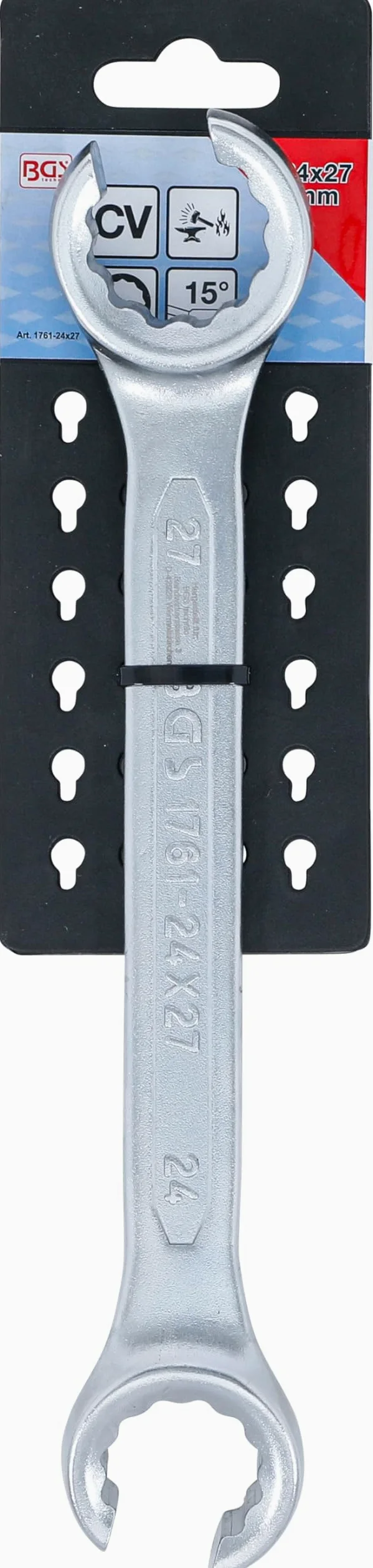 BGS 1761-24x27 | Llave de estrella doble abierta | 24 x 27 mm