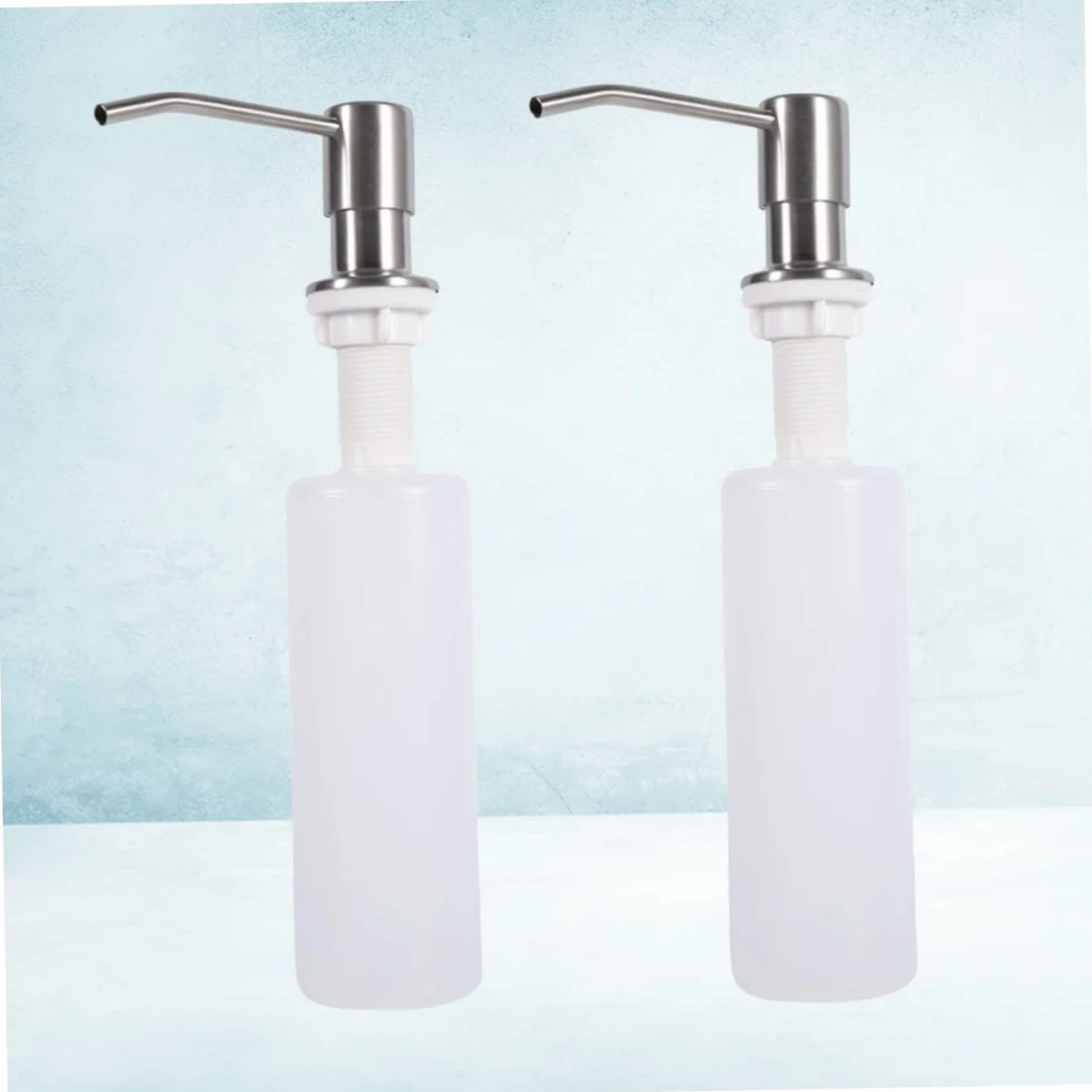 UKCOCO 2 Unidades Dispensador de Jabón Bomba Dispensadora de Cocina Capacidad de 300 Ml Fácil Instalación y Rellenado Repetido para Uso Diario en Cocina y Cuarto de Baño