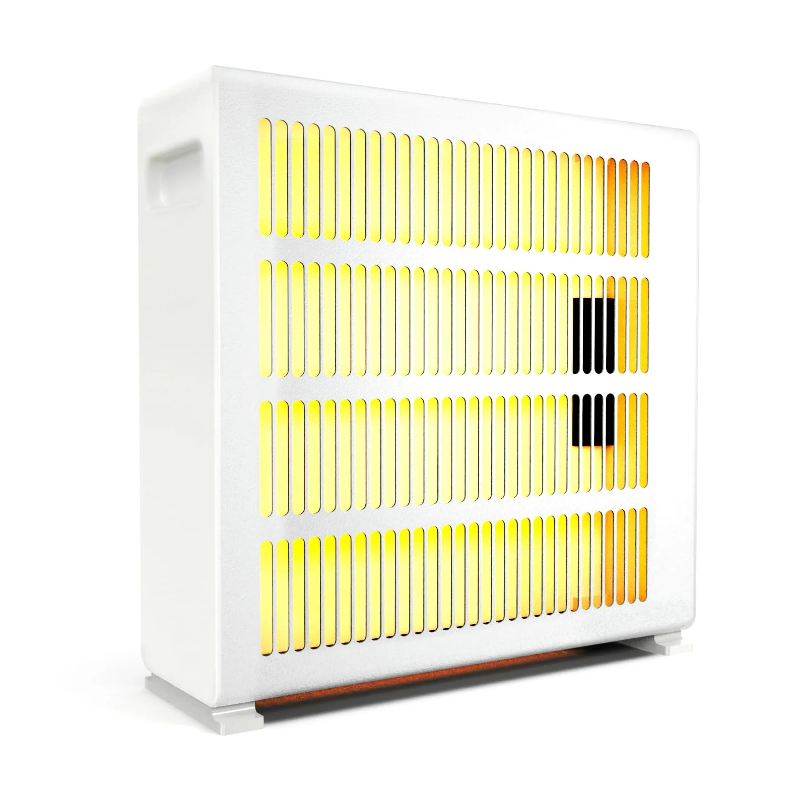 Calefacción eléctrica de 500 W, calefacción convectora con ruedas de suelo, dispositivo eléctrico silencioso, de pie, radiador con termostato