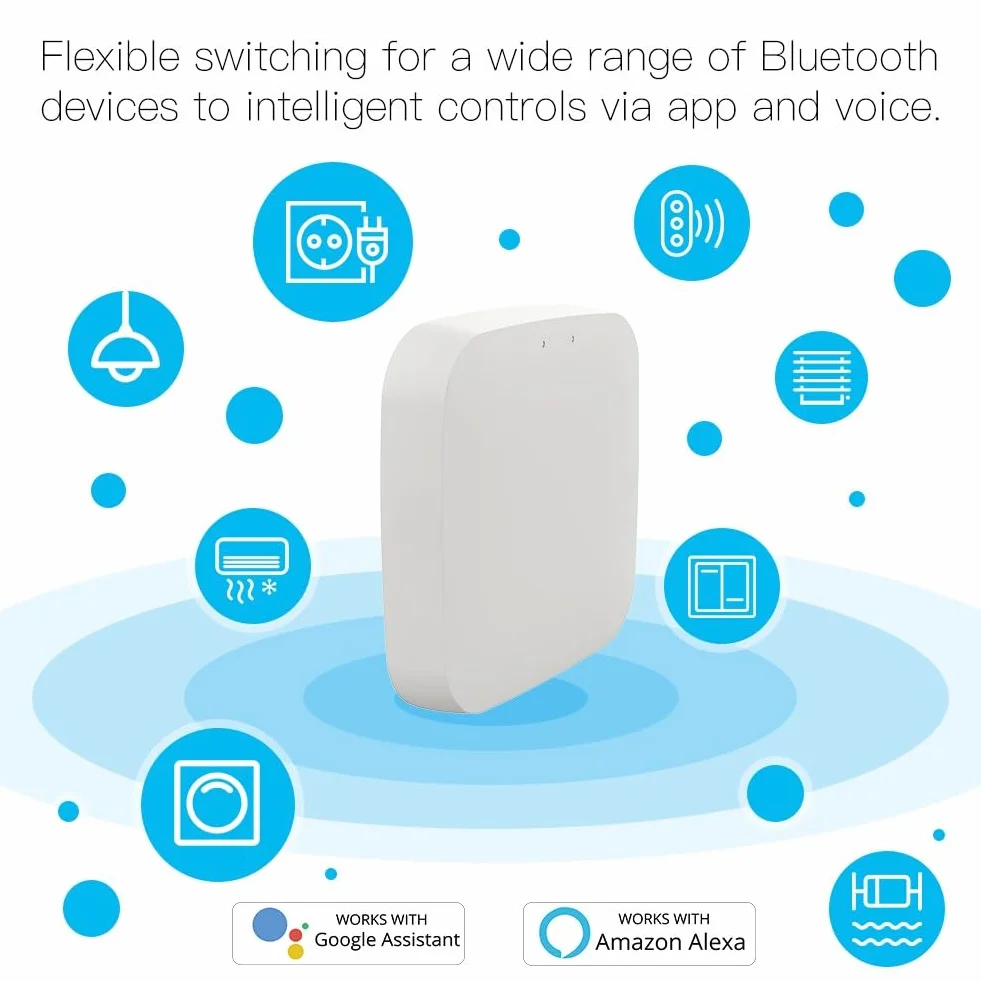 Puerta de enlace inalámbrica Smart WiFi para Tuya Bluetooth Smart MESH SIG Smart Gate Way Hub Bridge Wit para Smart Life APP 2.4G