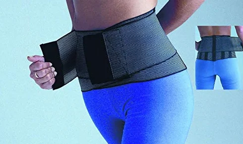 Obbocare - Cinturón Lumbar Elástico Y Adaptable. Faja De Trabajo Ligera Con Refuerzo Y Óptimo Apoyo Lumbar. Color Crema. Talla S