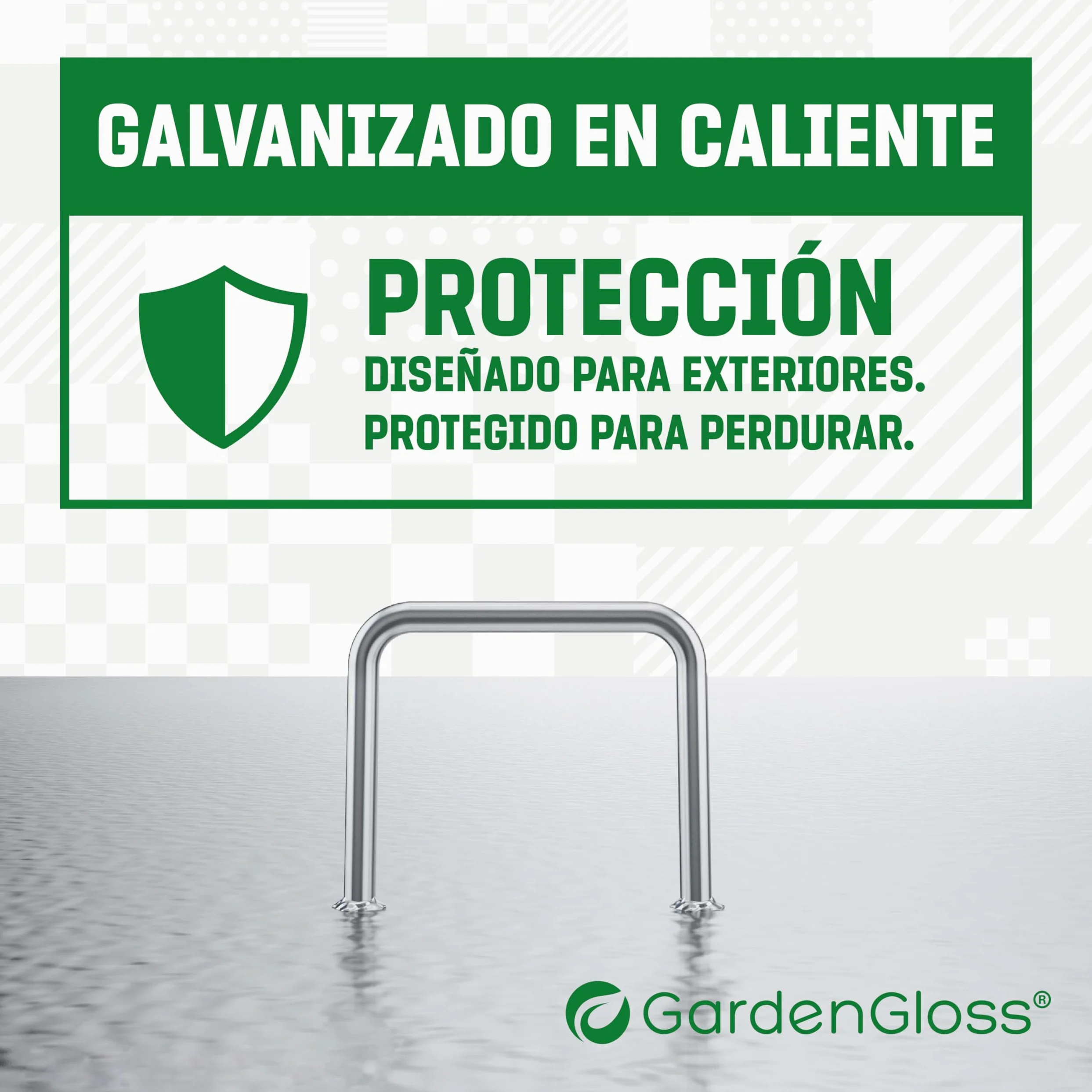 GardenGloss Grapas de Sujeción de Acero Galvanizado para Suelos Extremadamente Duros (100 Piezas) - 200 MM de Largo, 25 MM de Ancho, Ø 3.8 MM