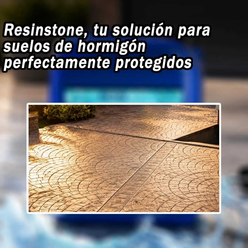 RESIN PRO - Resina metacrílica monocomponente ResinStone - Revestimiento para suelos de hormigón impreso, consolidante, impermeable, a prueba de polvo, transitable - 2 L 30m2.