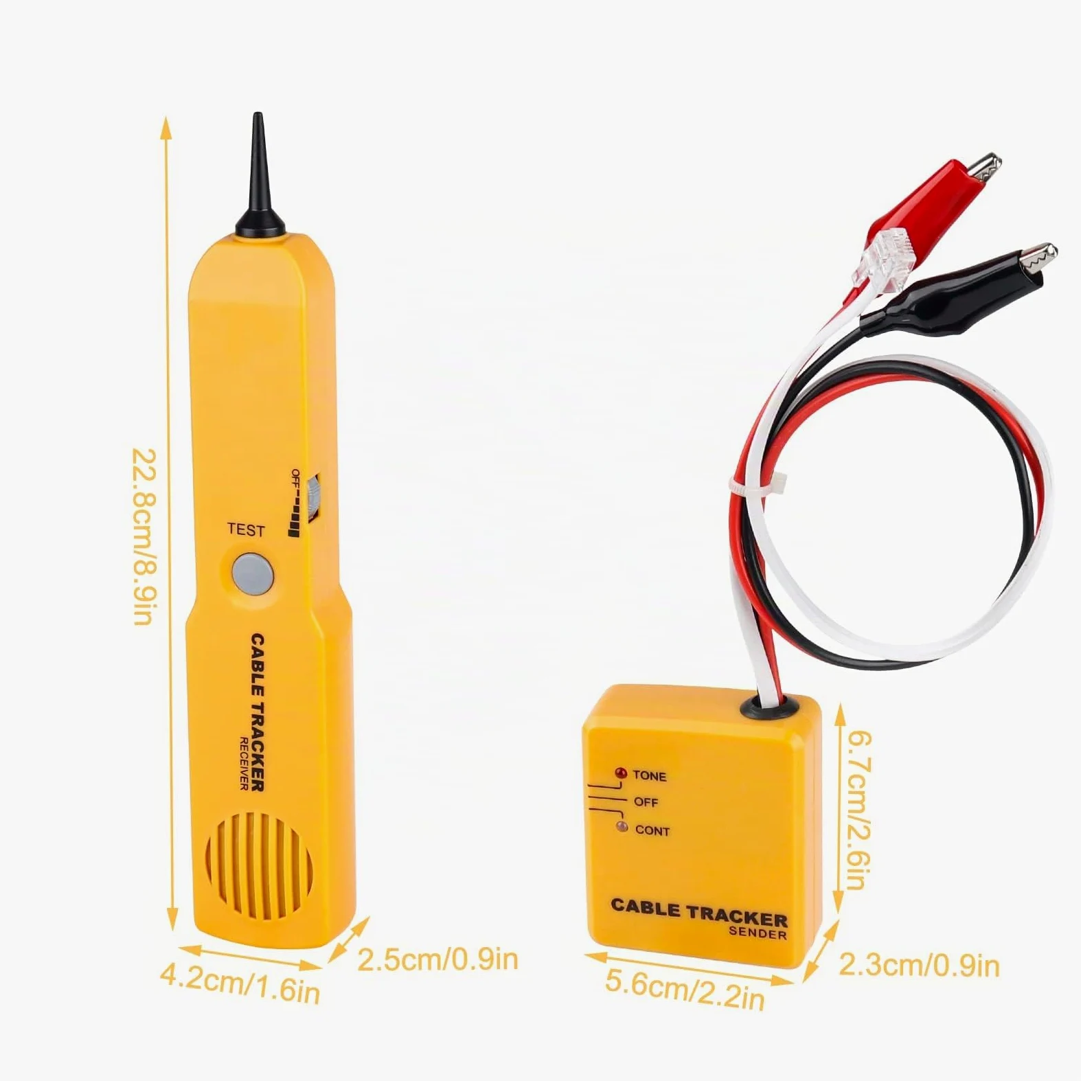 Probador de Circuito y Trazador de Cables, Generador de Tono, Probador de Cable de Red Enchufe RJ-11, Búsqueda y Localización, Continuidad del Circuito de Prueba