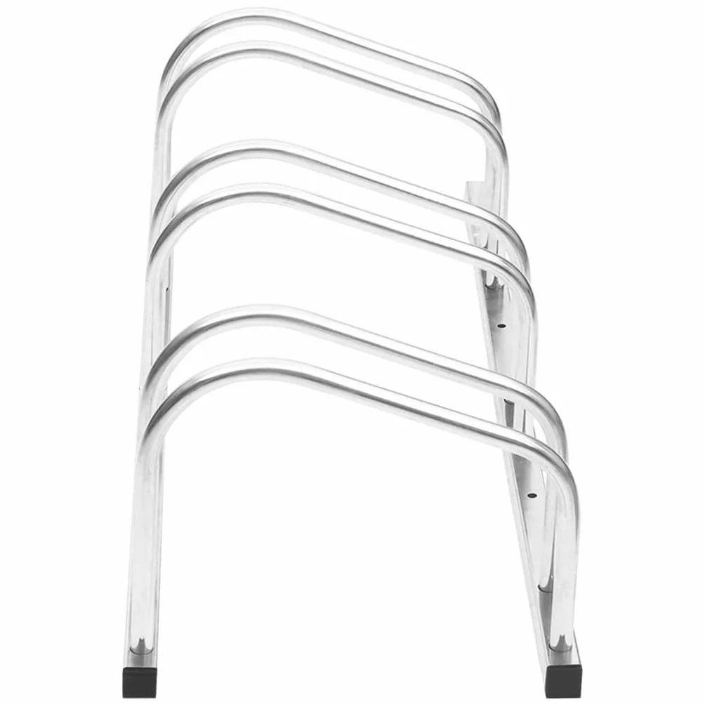 vidaXL Bicicletero para 3 Bicicletas Acero galvanizado, Soporte portabicicletas