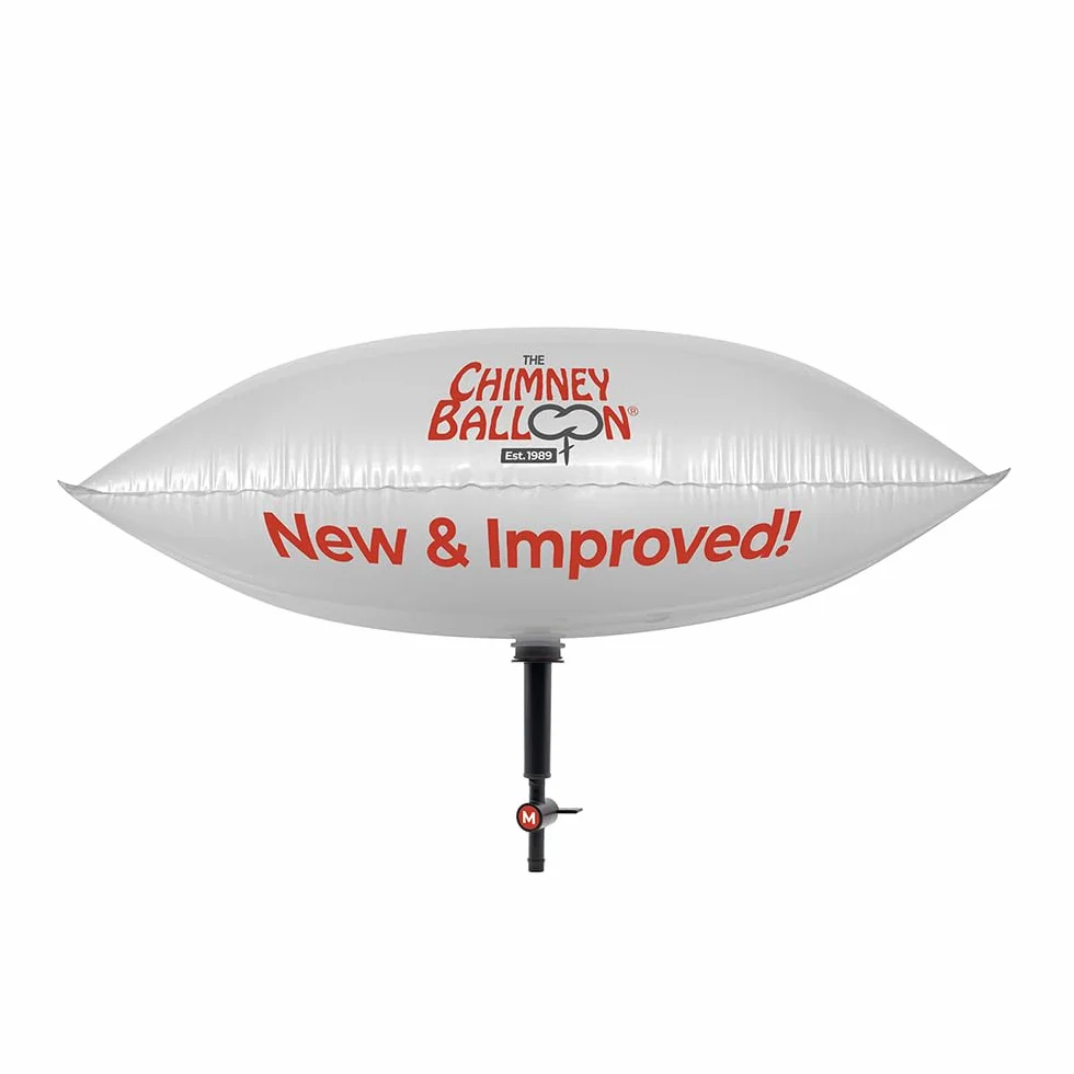 THE CHIMNEY BALLOON CBMS Burlete de Chimenea, Transparente, 23xm x 38cm