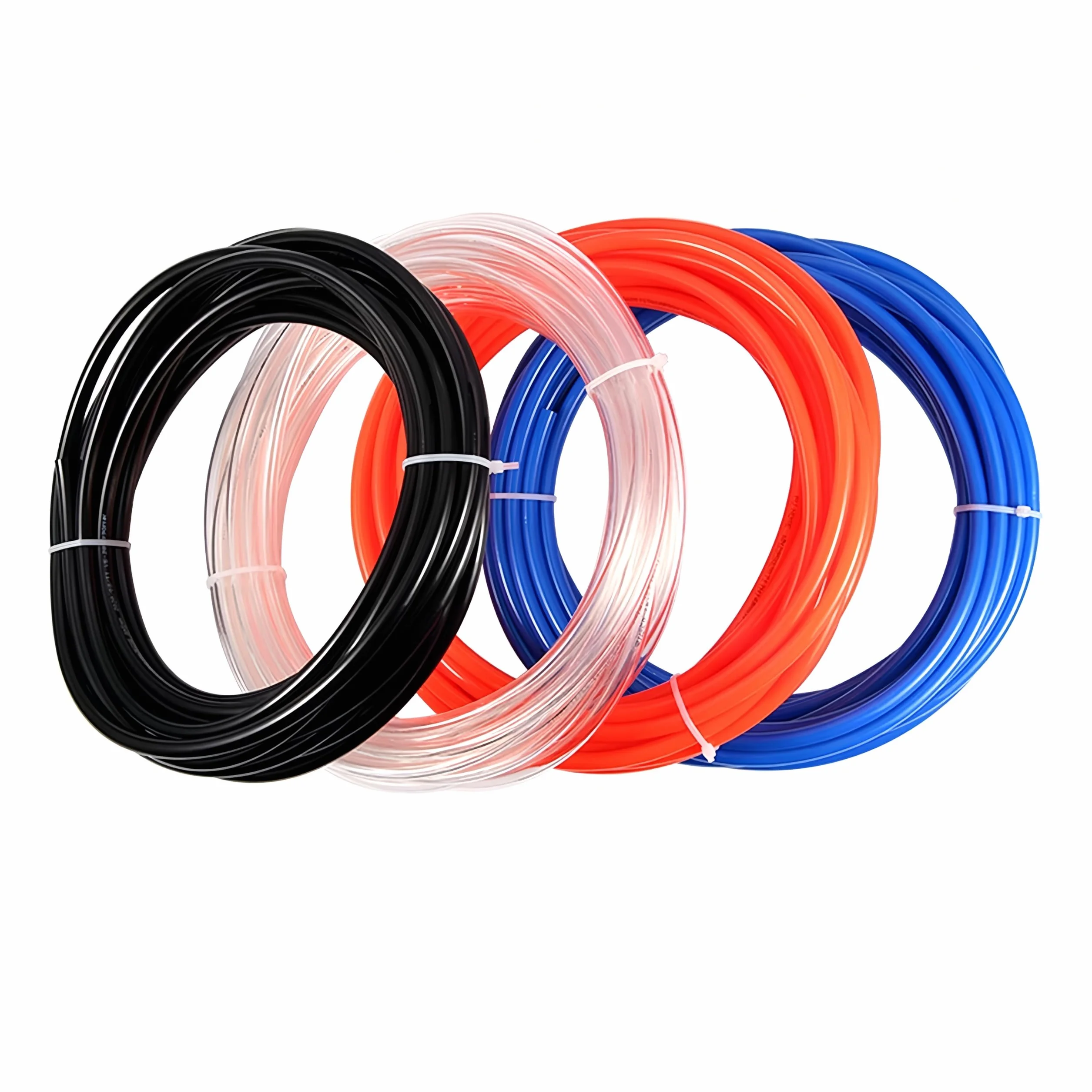 Manguera de componentes de aire de poliuretano de 10M/20M/50M/100M, 4mm, 6mm, 8mm, 10mm, 12mm, tubo neumático para compresor (8x5, transparente, 50 metros)
