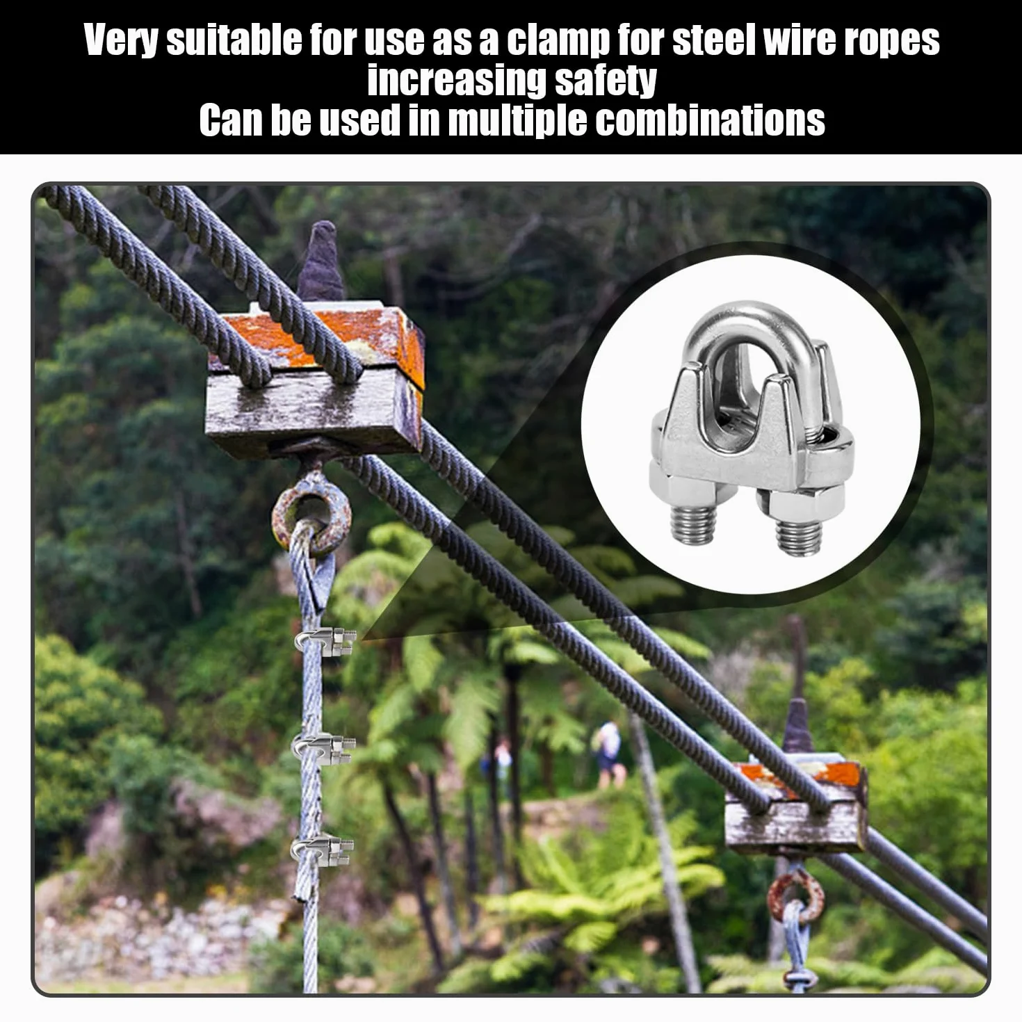 20 Piezas De Mandriles De Cable, Abrazaderas De Cable De Acero Inoxidable, Sujetadores De Sillín con Pernos En Forma De U, Adecuados para Muebles, Tuberías De Seguridad Y Equipos De Gimnasia.