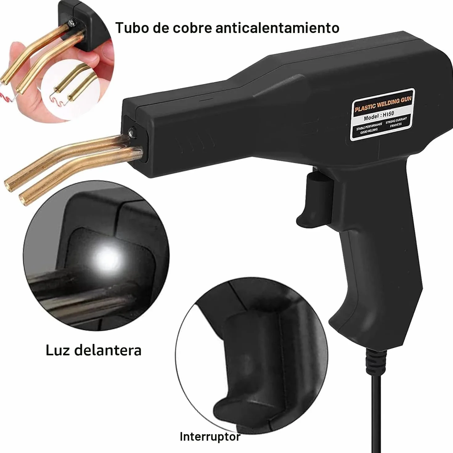 150W Plástico Soldadura Máquina Coche parachoques reparación Kit,800PCS calientes Grapadoras plástico Soldadura Reparando Kit Para Kayac/Plástico producto/Canoa,plano/Fuera interior Esquina/Ola Grapas